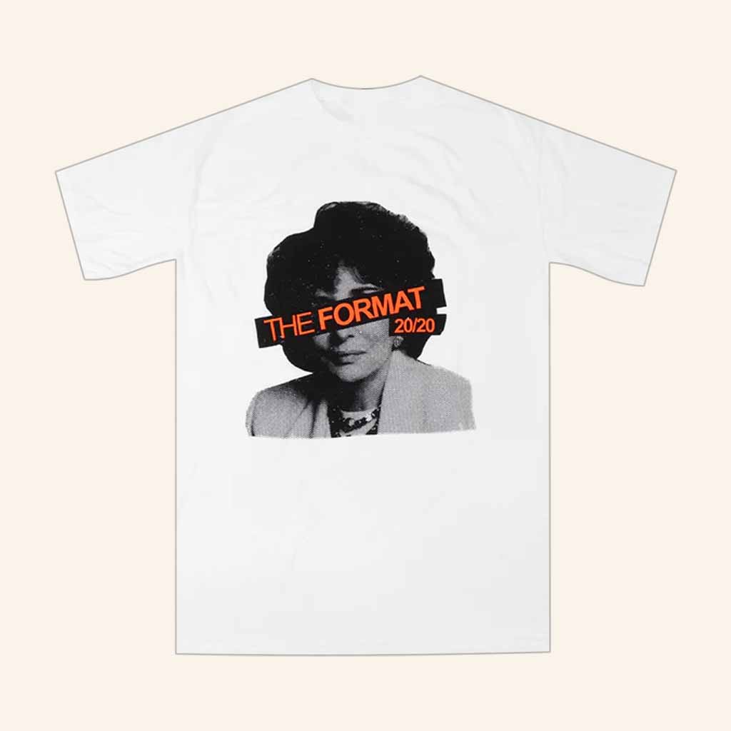 The Format Merch The Format 20 20 White T-Shirt Gift Ideas For Music Lovers The Format Merch The Format 20 20 White T-Shirt Gift Ideas For Music Lovers