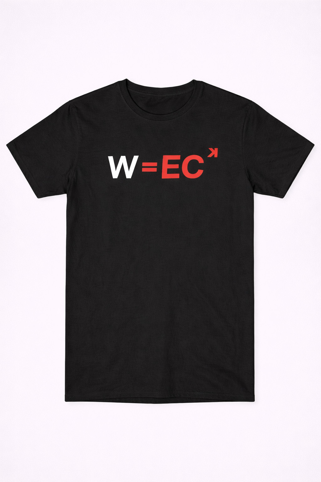 The Formula W Equals EC T-Shirt Motivational Science Clothing Engineering Student Gift
