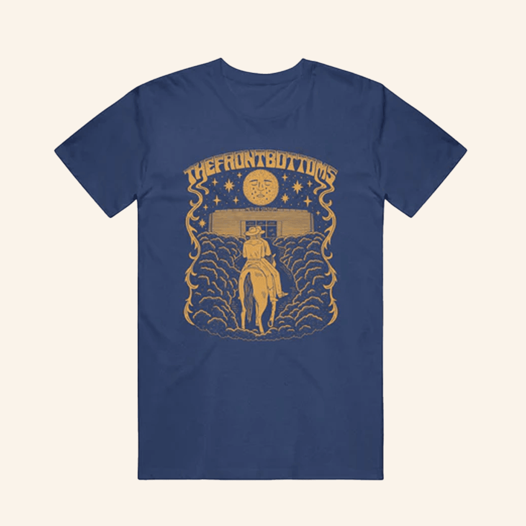 The Front Bottoms Merch Cowboy Navy T-Shirt Gifts For Besties The Front Bottoms Merch Cowboy Navy T-Shirt Gifts For Besties