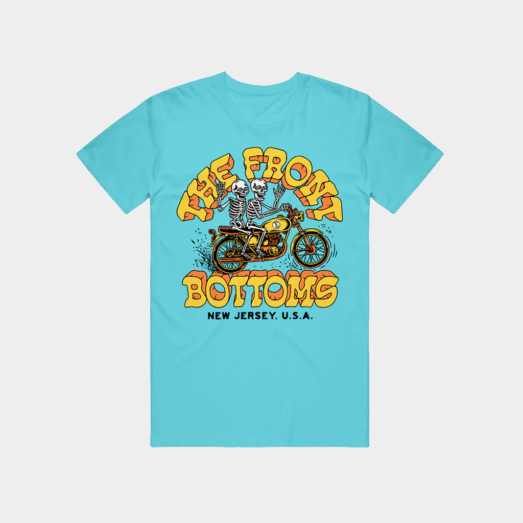 The Front Bottoms Merch Motorcycle Skeletons T-Shirt Cool Gifts For Rock Lovers