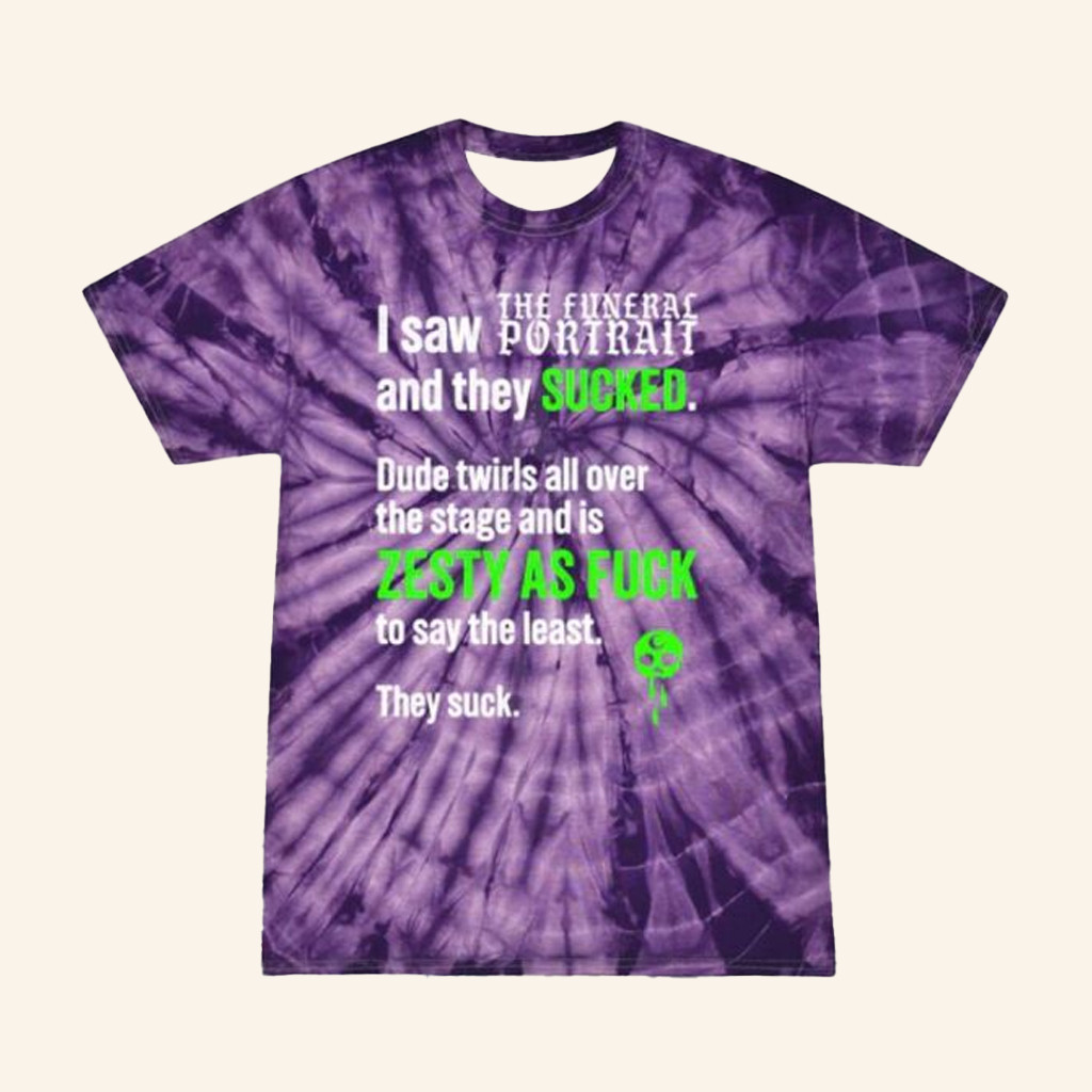 The Funeral Portrait's Online Souvenir Merch Purple Tie Dye Zesty AF Shirt Gifts The Funeral Portrait's Online Souvenir Merch Purple Tie Dye Zesty AF Shirt Gifts