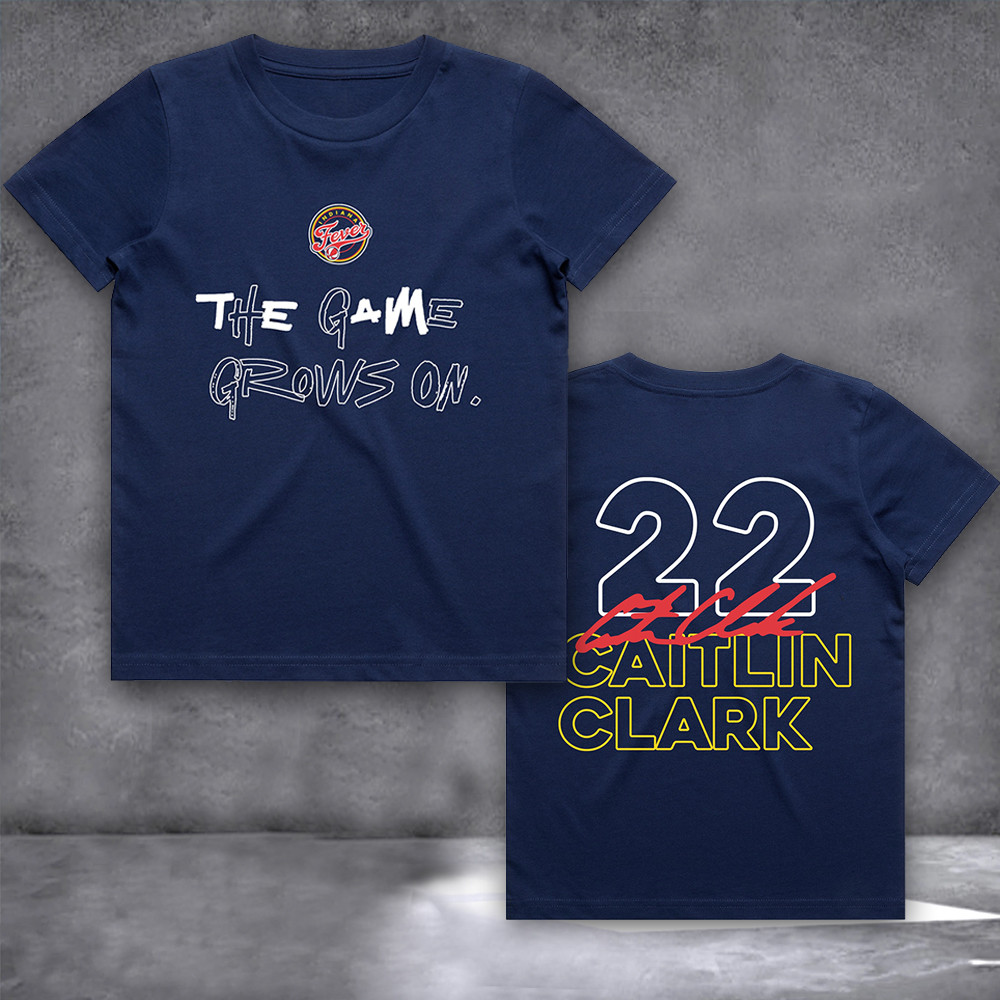 The Game Grows On Caitlin Clark Signature T-Shirt Gifts For The Basketball Enthusiast