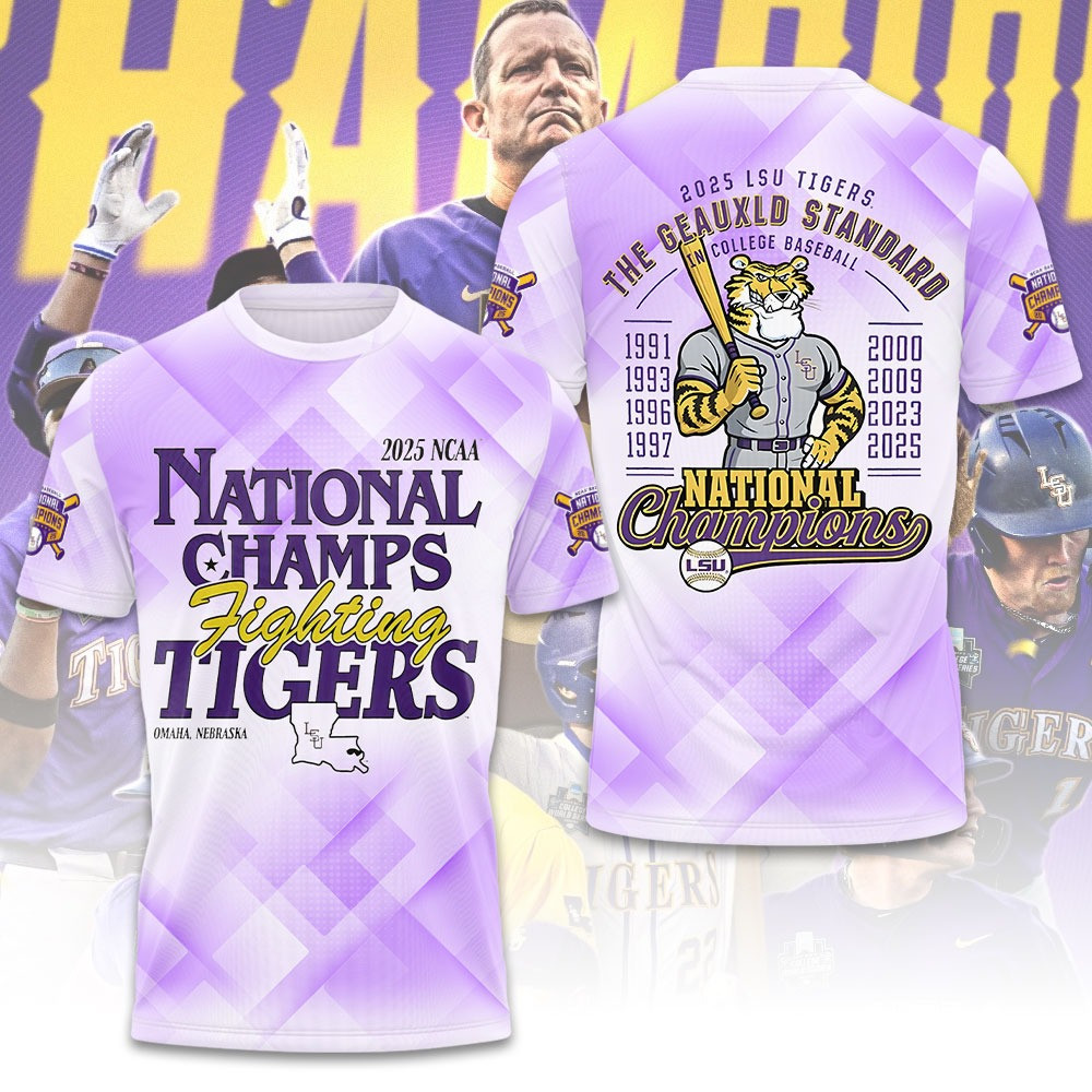 The Geauxld Standard LSU Tigers Baseball T-Shirt The Geauxld Gifts For Fans