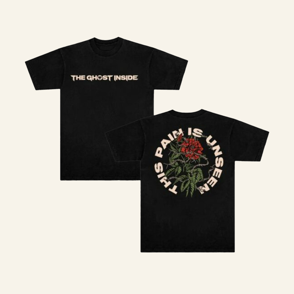 The Ghost Inside Merch Rose This Pain Is Unseen Shirt Christmas Gifts For Guys The Ghost Inside Merch Rose This Pain Is Unseen Shirt Christmas Gifts For Guys