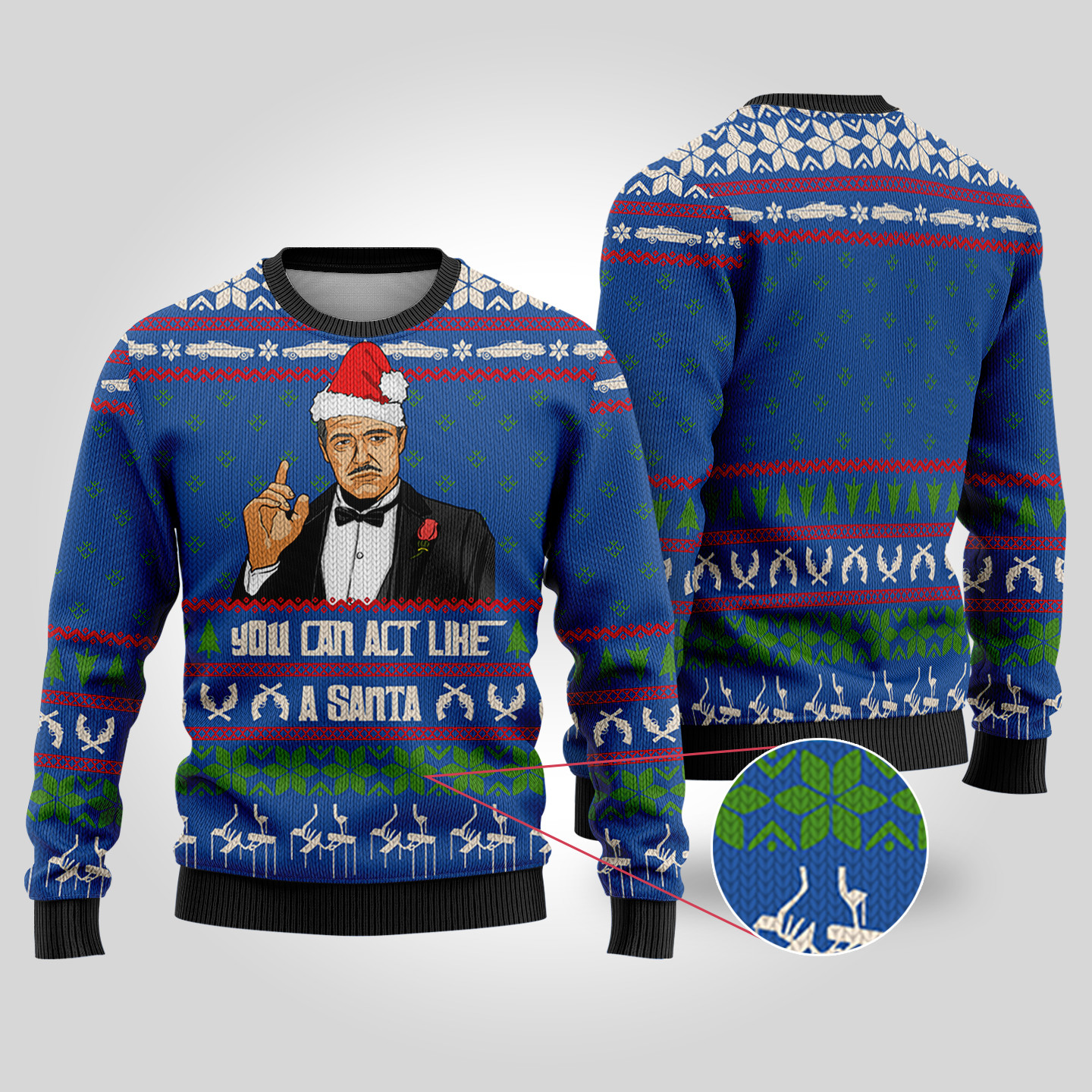 The Godfather Ugly Christmas Sweater Royal Unique Holiday Sweater Gift Idea for Loved Ones
