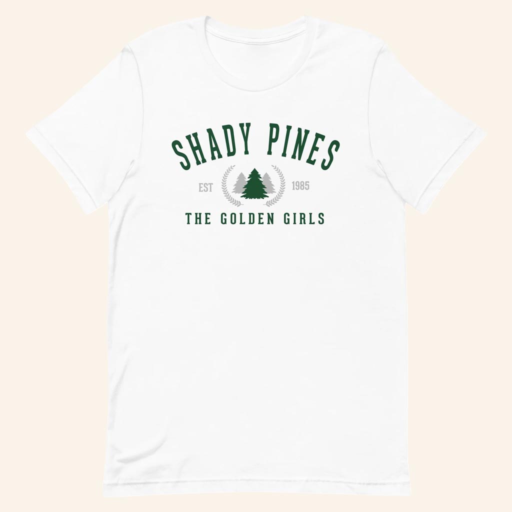 The Golden Girls Merch Shady Pines T-Shirt White Present For Besties