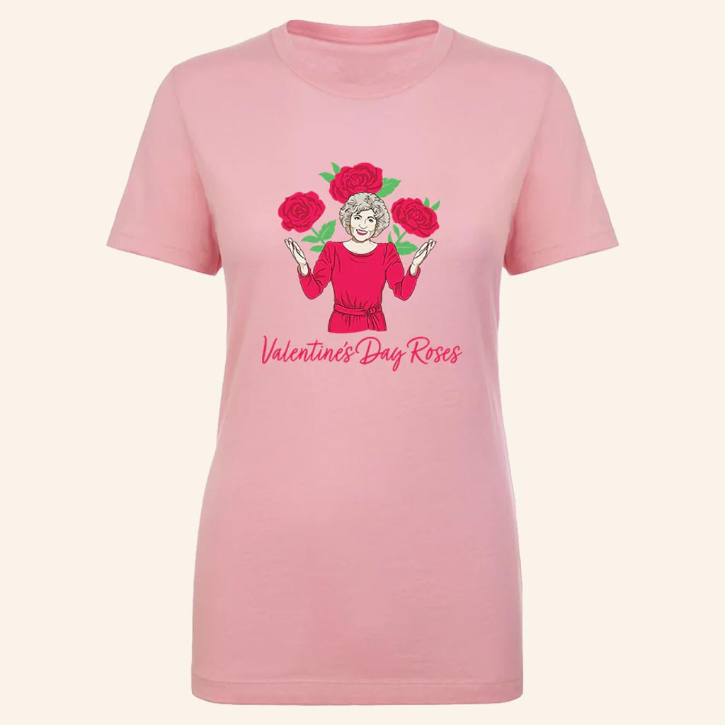 The Golden Girls Merch Valentine's Day Red Rose T-Shirt Valentine's Day Gifts For Her