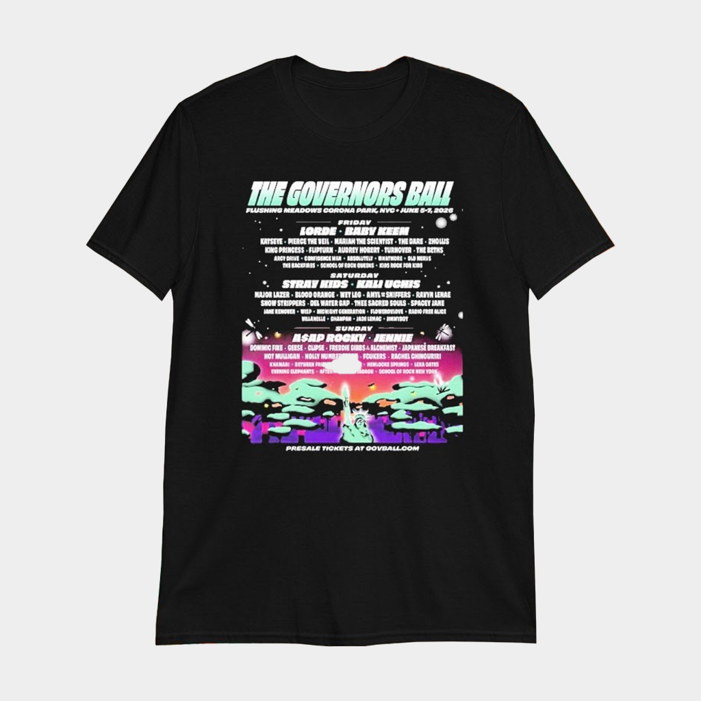 The Governors Ball June 5 7 2026 Flushing Meadows Corona Park NYC T-Shirt Fan Apparel