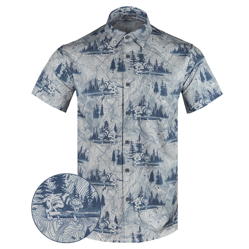 The Graywolf Button Down Shirt Tactical Hawaiian Shirt Gift Ideas For Him