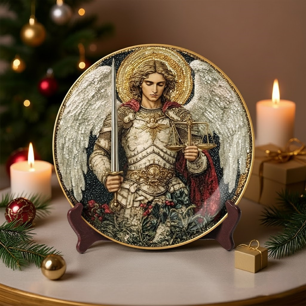The Great Archangel Michael Christmas Ceramic Plate Special Presents For An Older Brother