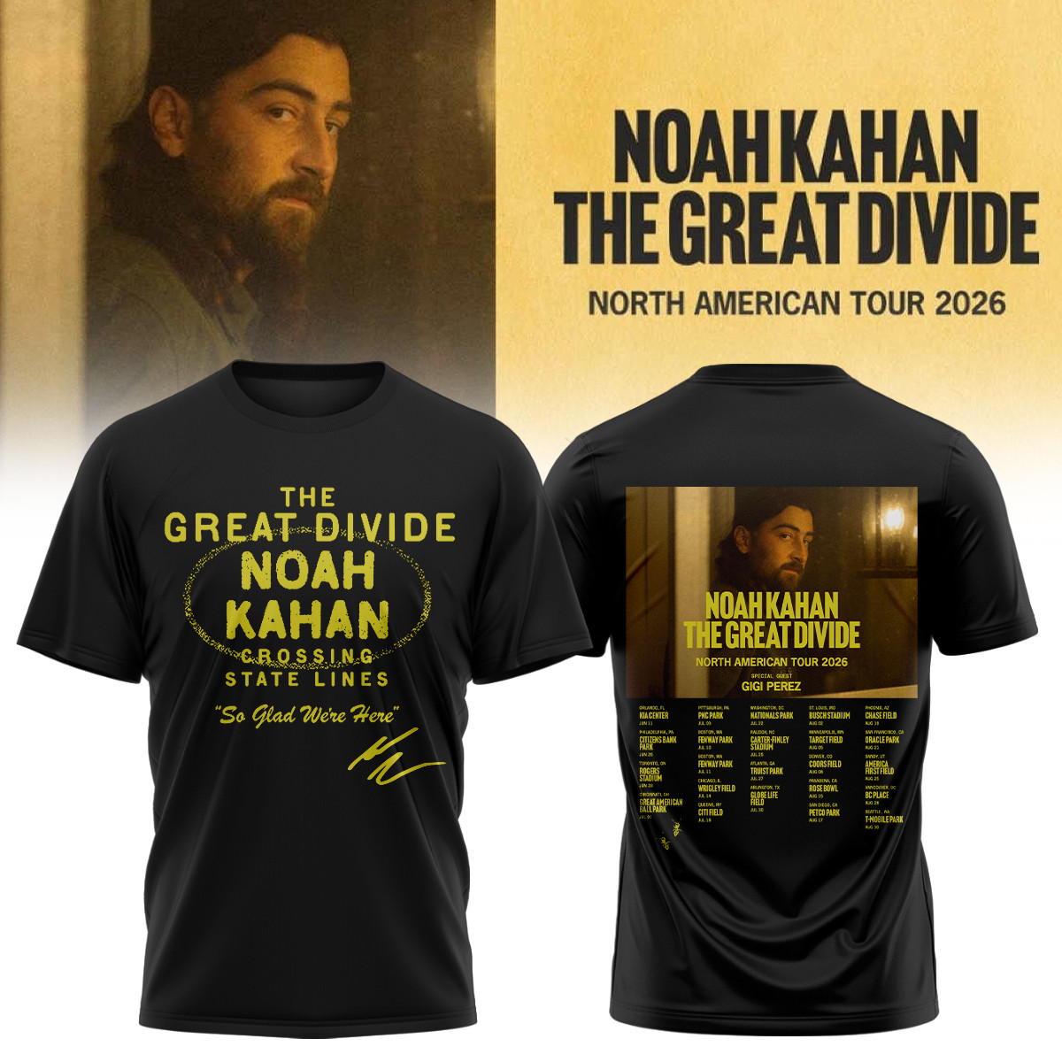 The Great Divide Tour Noah Kahan T-Shirt Noah Kahan Fan Merch Good Gift For Fans
