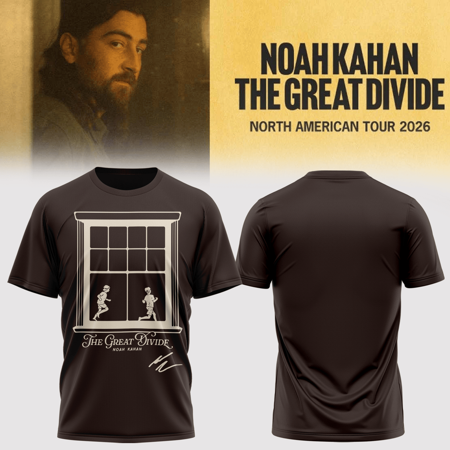 The Great Divide Tour Signed Noah Kahan T-Shirt Noah Kahan Clothes Best Gift For Boyfriend