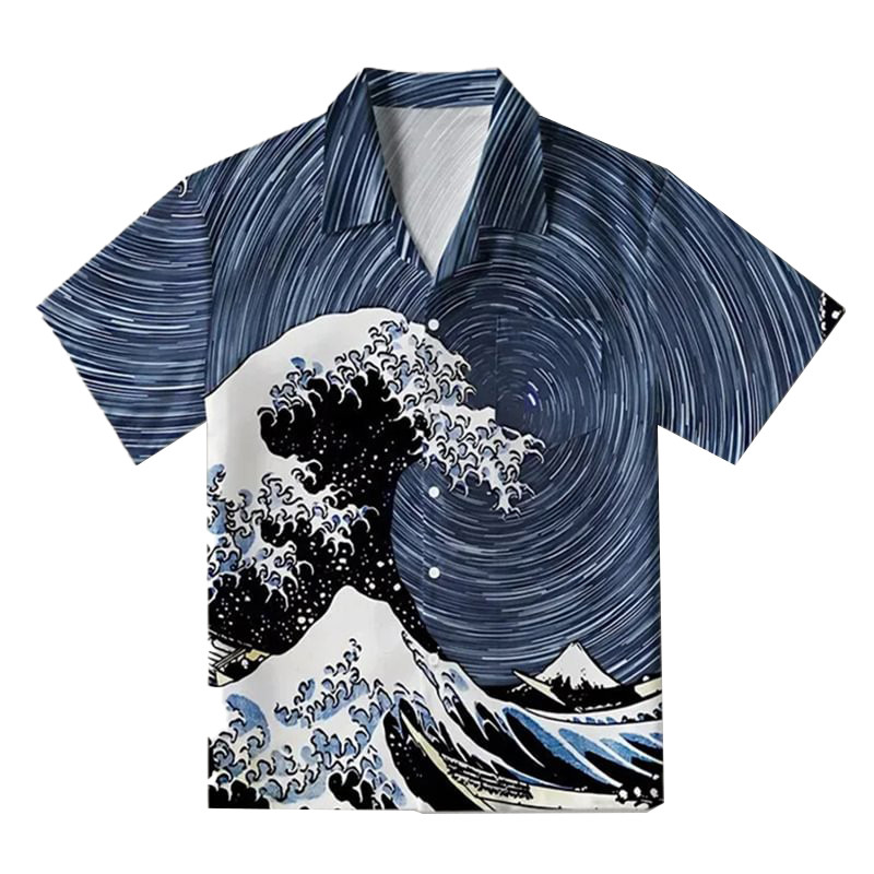 The Great Wave Hawaiian Shirt Japanese Inspired Design Gifts For Art Lovers