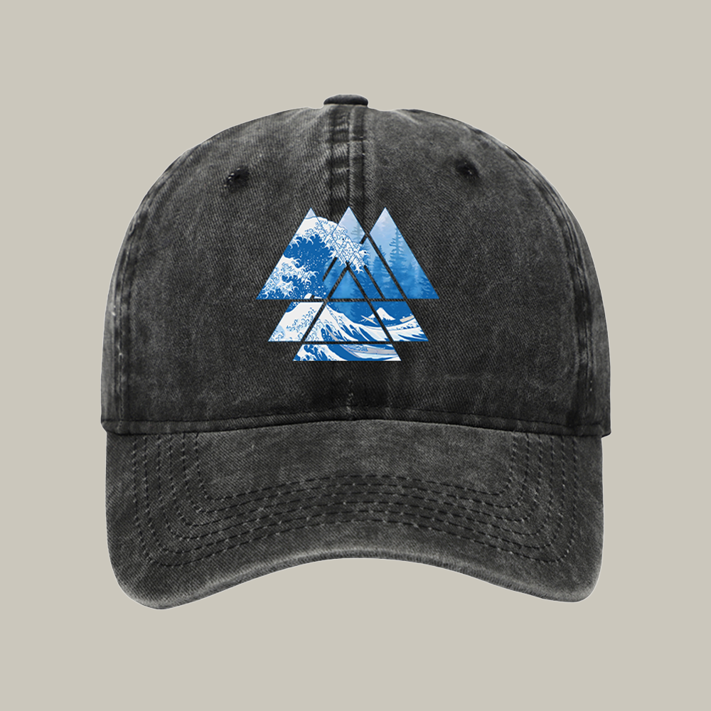 The Great Wave Washed Cap Vintage Baseball Cap Christmas Gift Ideas For Coworkers