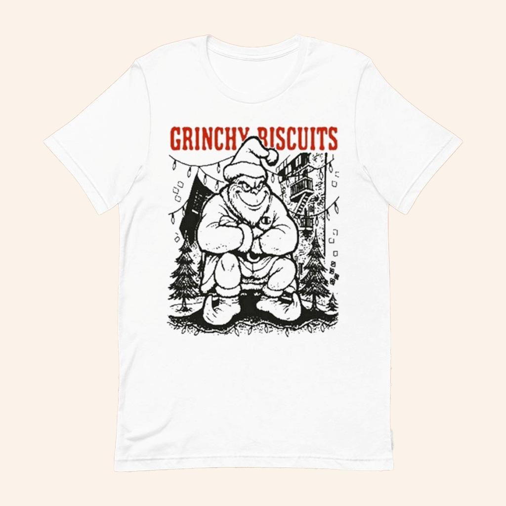 The Grinch Merch Grinchy Riscuits T-Shirt Christmas Gifts Ideas For Him