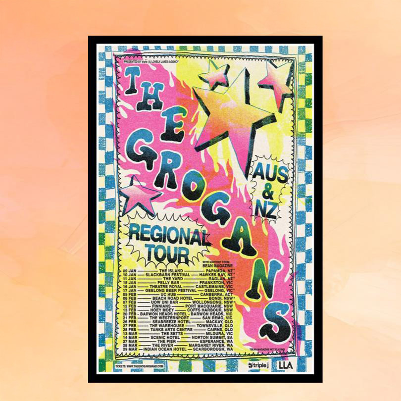 The Grogans AUS NZ Regional Tour 2026 Poster The Grogans Merch Wall Art Decor Gifts For Friends