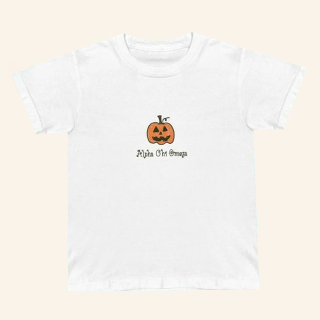 The Hang Loose Hut Merch Pumpkin Alpha Chi Omega T-Shirt Gifts For Besties