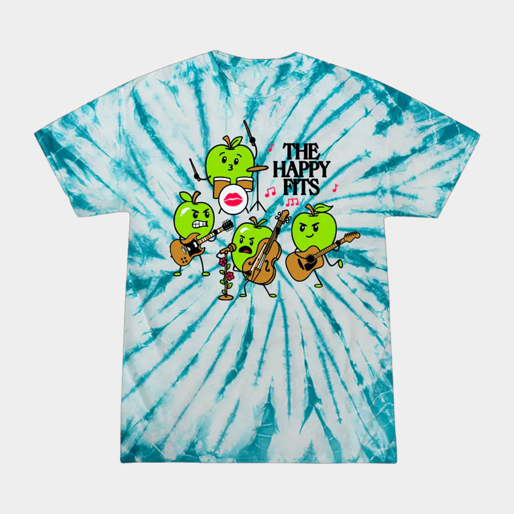 The Happy Fits Merch Fruit Band Tie Dye T-Shirt Birthday Gift For Rock Band Fans