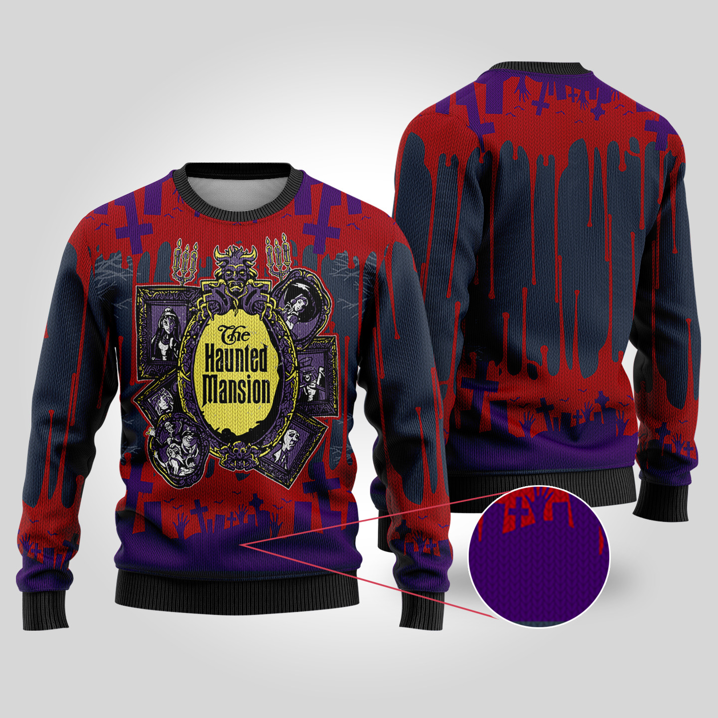 The Haunted Mansion Halloween Sweater Black Perfect Winter Merch Gift for the Holiday Spirit