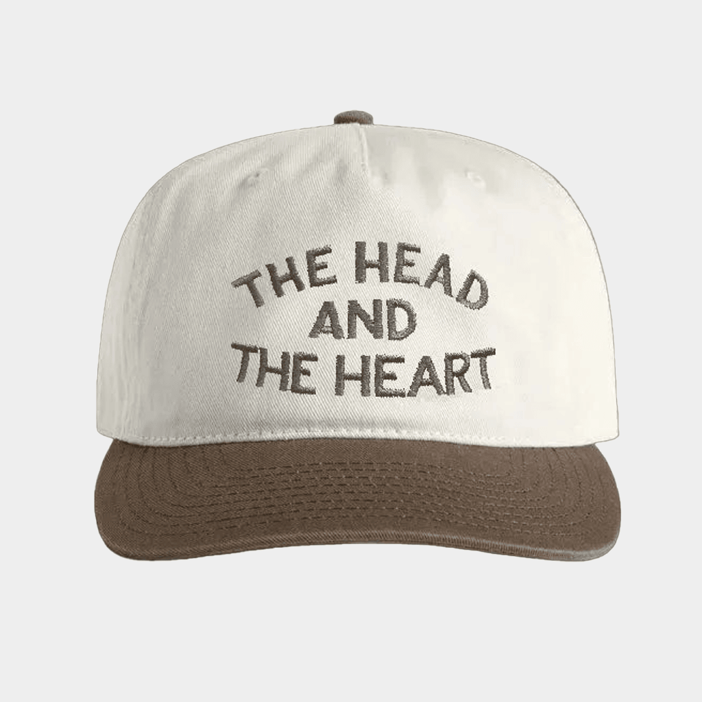 The Head And The Heart Merch The Head And The Heart Brown Logo Hat Embroidered Gifts For BFF