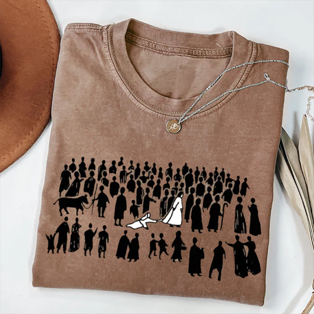 The Hem Of His Garment Christian Graphic T-Shirt Faith Over Fear Shirt Christian Themed Present