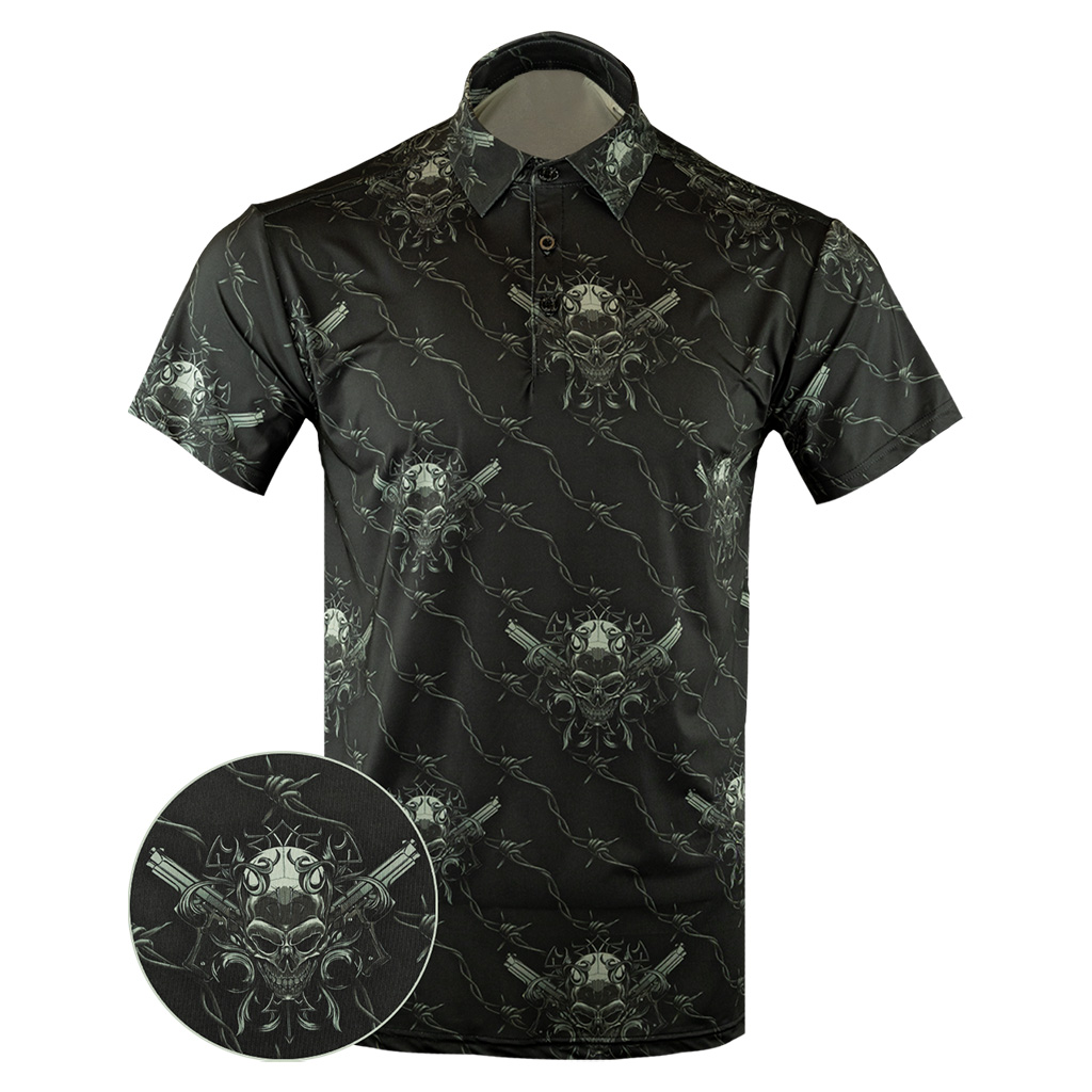The Hitman V3 Polo Shirt Gun Print Polo Shirt Birthday Present For Gun Lovers The Hitman V3 Polo Shirt Gun Print Polo Shirt Birthday Present For Gun Lovers