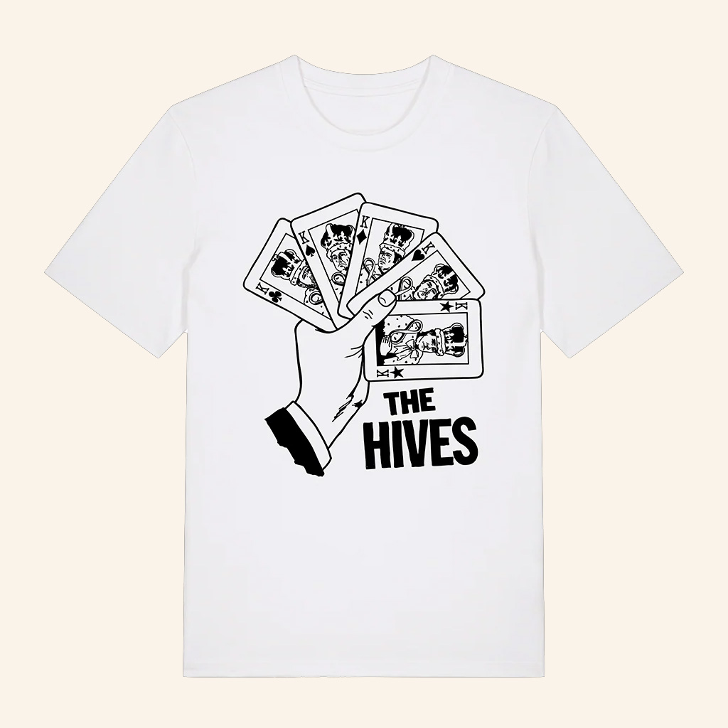 The Hives Merch Cards White T-Shirt Christmas Presents For Him