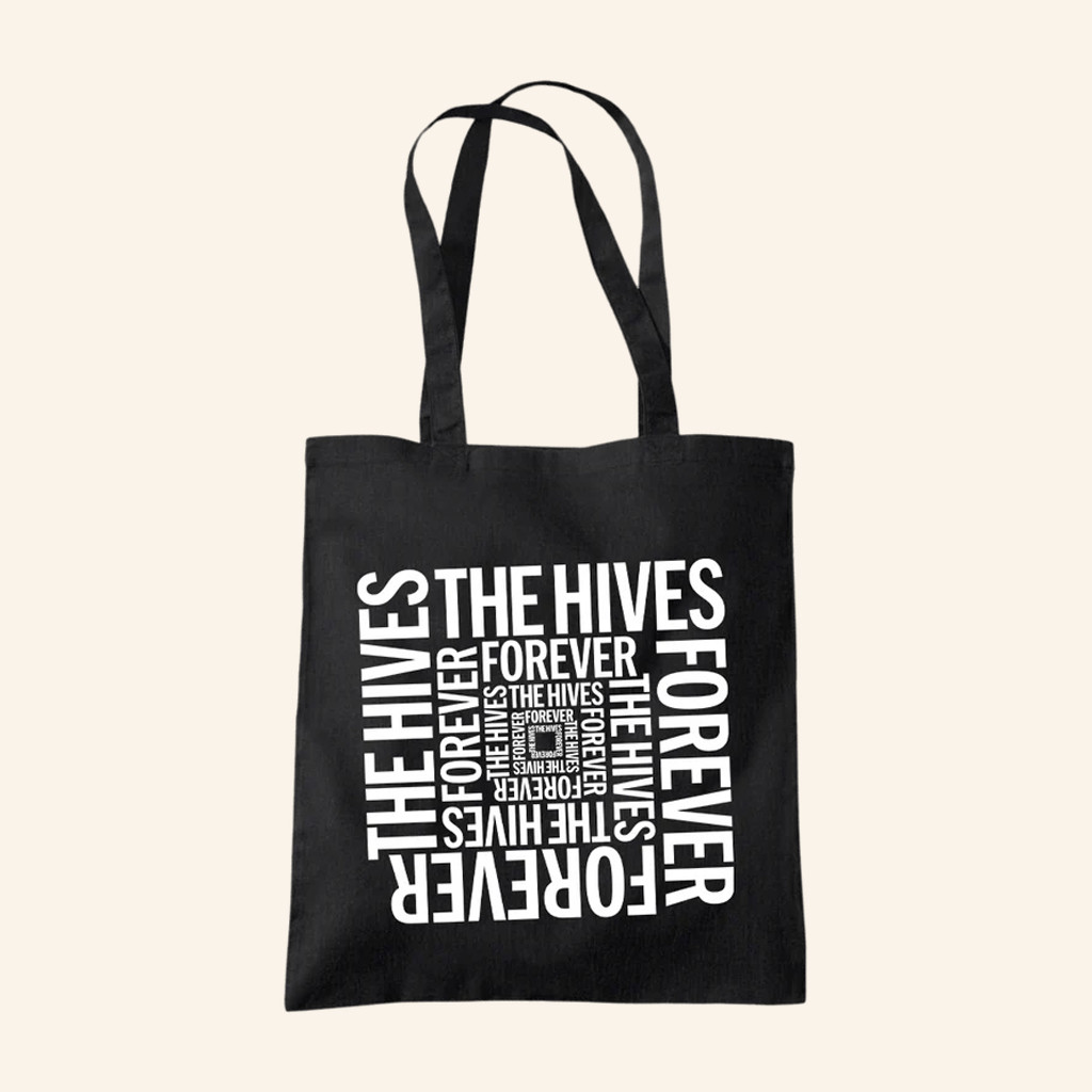 The Hives Merch The Hives Spiral Tote Bag Black Best Gifts For Rock Fans The Hives Merch The Hives Spiral Tote Bag Black Best Gifts For Rock Fans