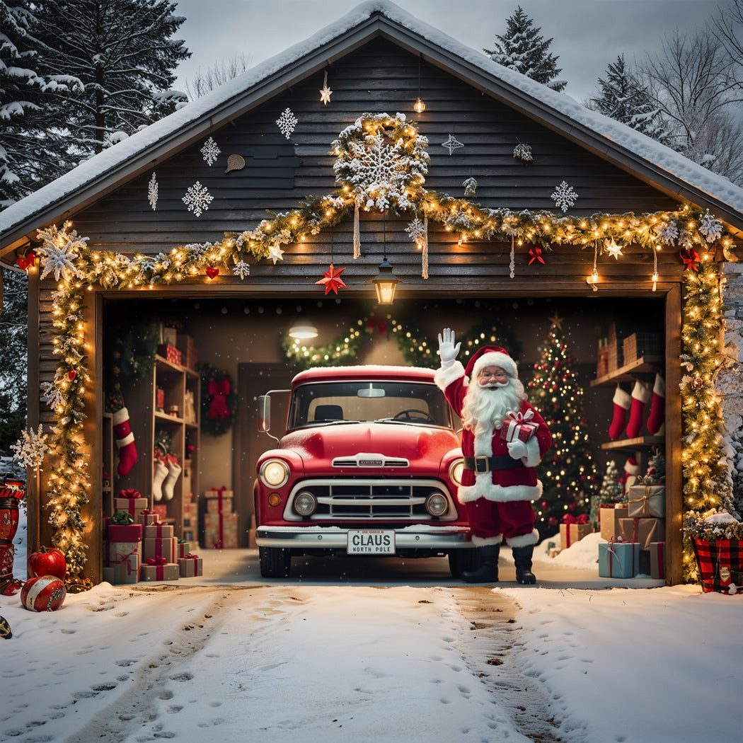 The Ho Ho Ho Home Garage Christmas Garage Door Banner Xmas Decorations Secret Santa Gifts