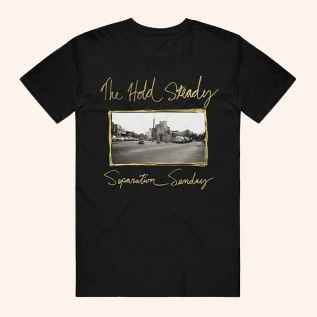 The Hold Steady Merch Separation Sunday Black T-Shirt Music Lover Gifts For Him