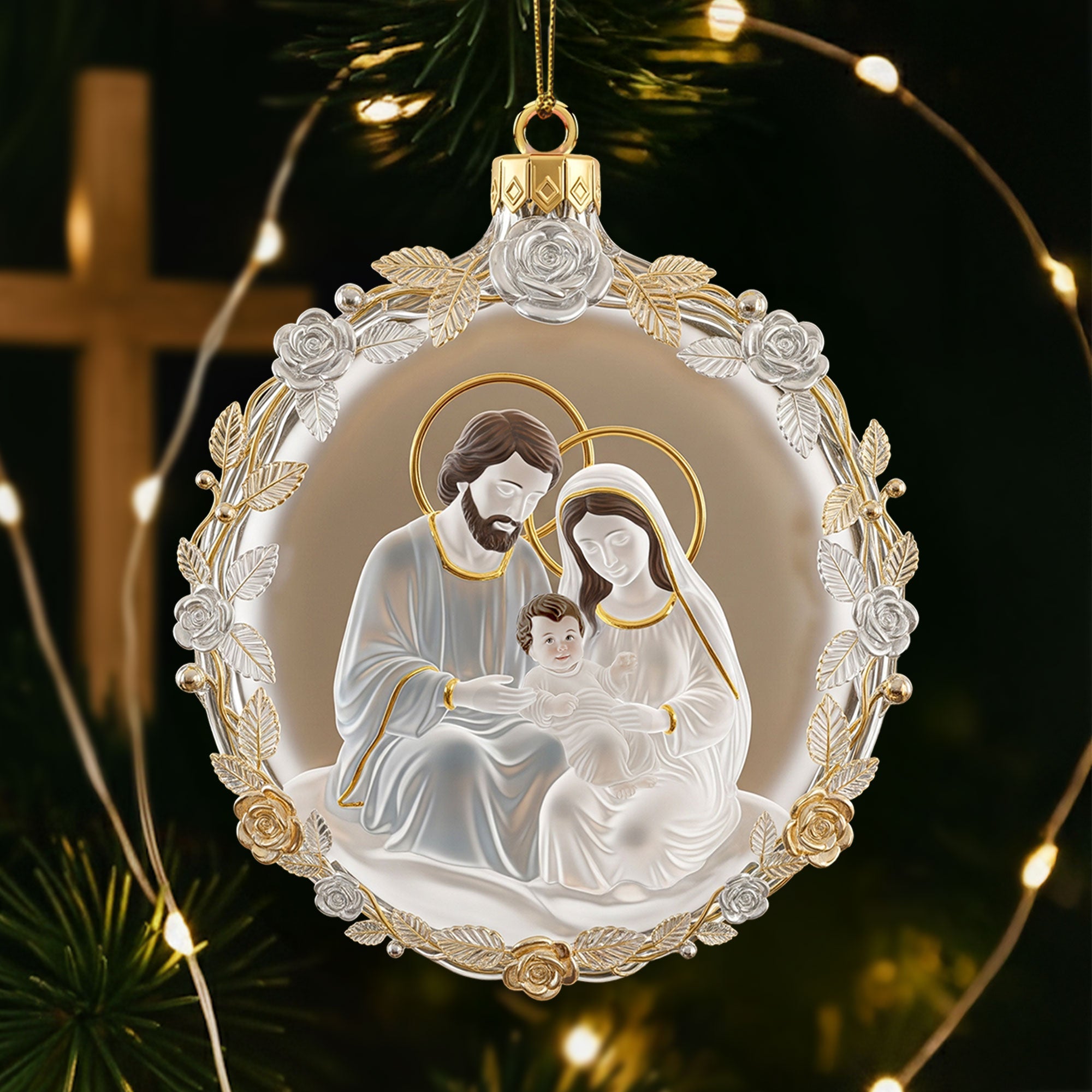 The Holy Family Ornament - Gifts For Family - Holiday Tree Decoration Gift The Holy Family Ornament - Gifts For Family - Holiday Tree Decoration Gift