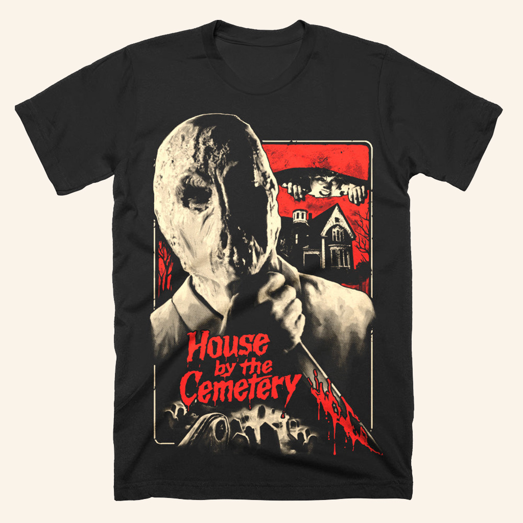 The House By The Cemetery Read The Fine Print T-Shirt Halloween Clothes Dad Gifts The House By The Cemetery Read The Fine Print T-Shirt Halloween Clothes Dad Gifts