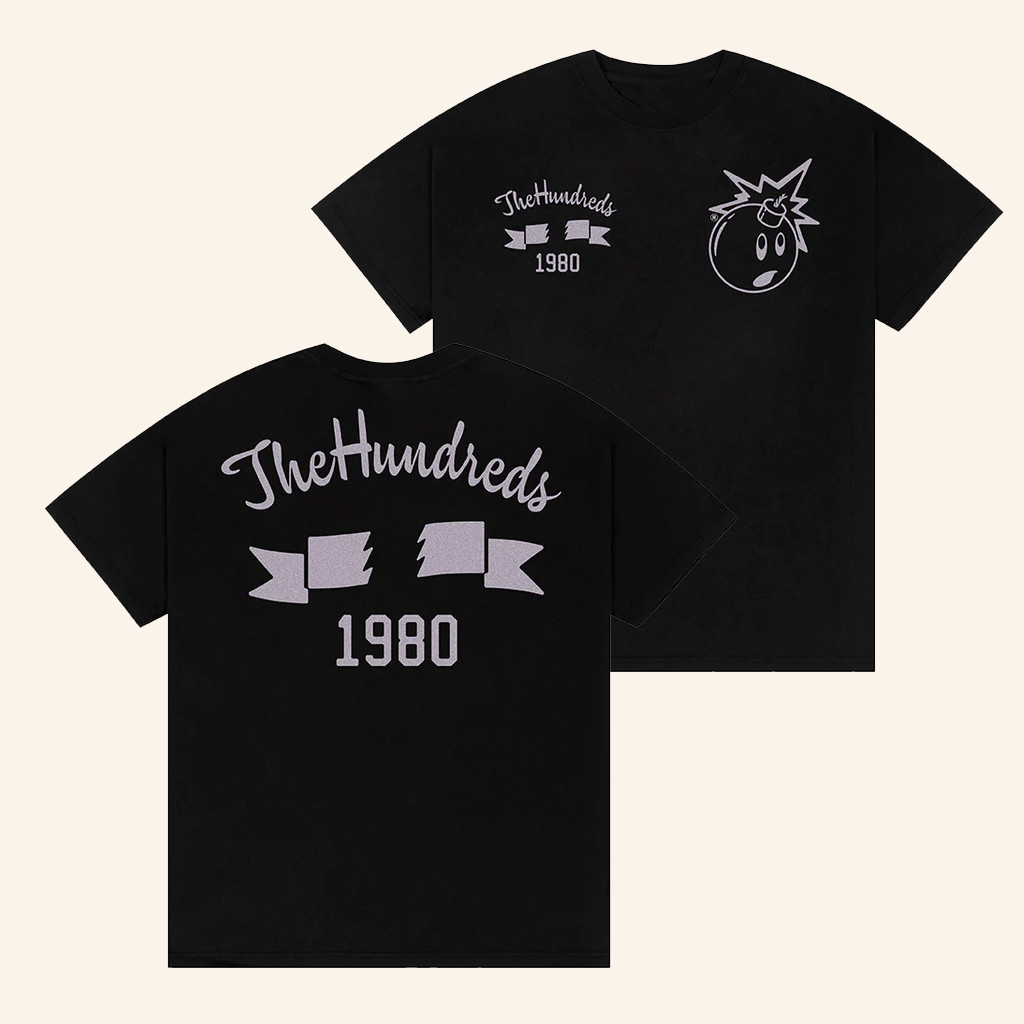 The Hundreds Merch Adam Bomb Reloaded 2025 Black T-Shirt Cool Gifts For Music Lovers