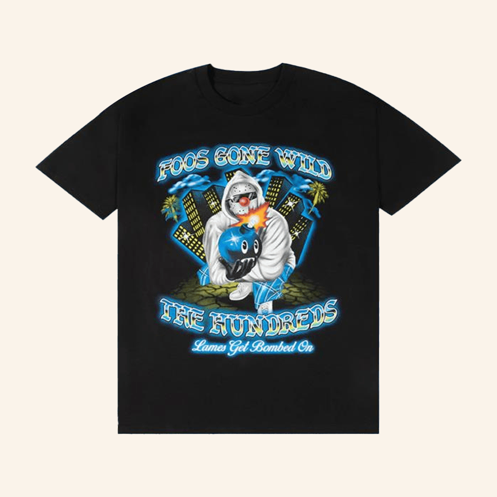The Hundreds Merch Adam Bomb X Foos Gone Wild Bombed On T-Shirt Gifts For Him