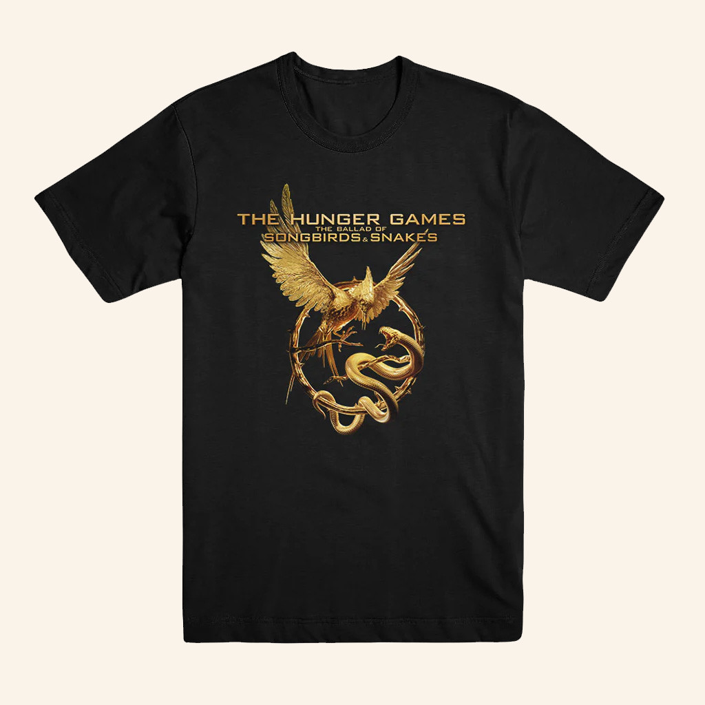 The Hunger Games Merch The Ballad Of Songbirds And Snakes Emblem And Logo T-Shirt Husband Gifts The Hunger Games Merch The Ballad Of Songbirds And Snakes Emblem And Logo T-Shirt Husband Gifts