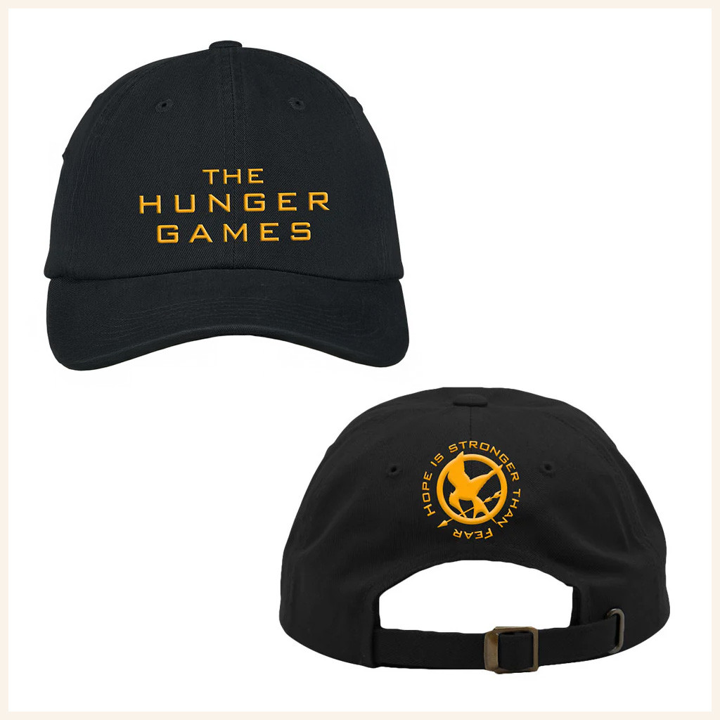 The Hunger Games Merch The Hunger Games Hope Is Stronger Than Fear Embroidered Hat Him Gifts