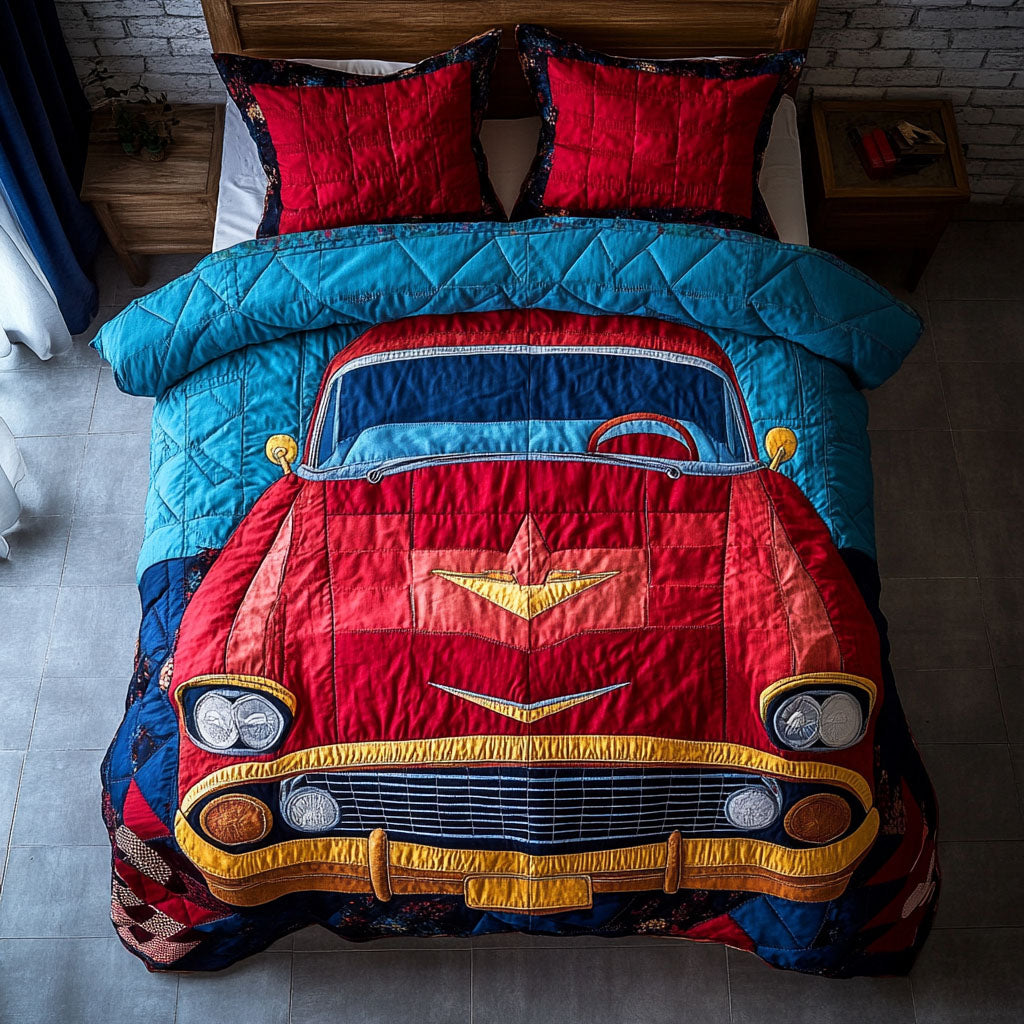 The Iconic Ride Quilted Bedding Set Bed Decorations Hippie Style Gifts