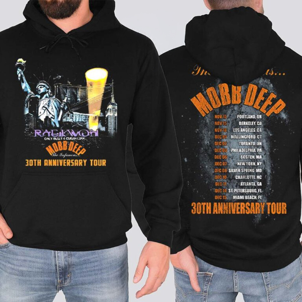 The Infamous Mobb Deep 30th Anniversary North American Tour 2025 With Dates Back Hoodie The Infamous Mobb Deep 30th Anniversary North American Tour 2025 With Dates Back Hoodie