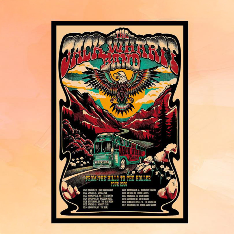 The Jack Wharff Band From The Hills To The Holler Tour 2026 Poster Fan Merch Living Room Decor