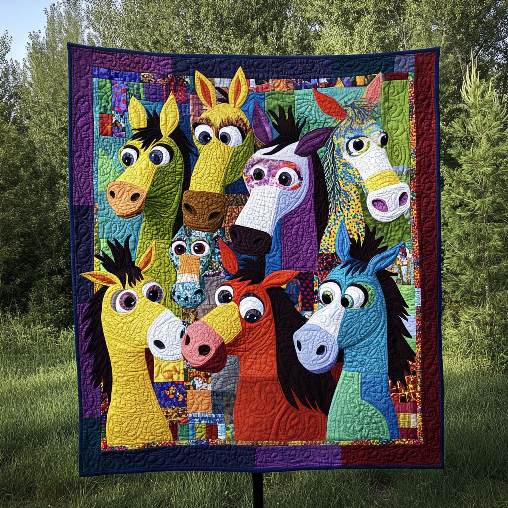 The Jolly Jackasses Quilted Blanket Bed Christmas Decor Gifts For Donkey Owners