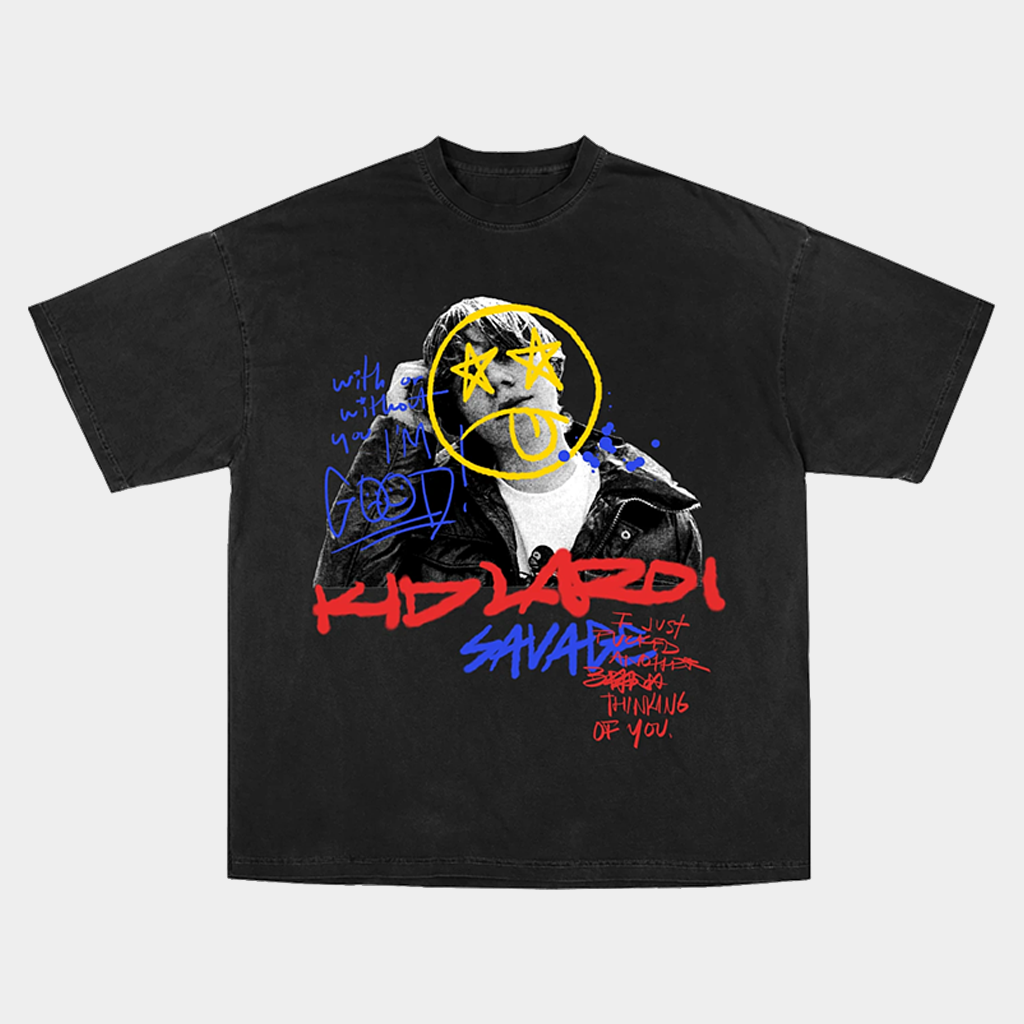 The Kid LAROI Merch Thinking Of You T-Shirt Black Music Gift Ideas For Guys