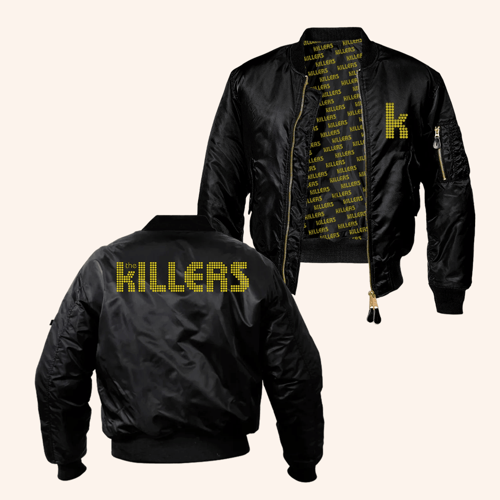 The Killers Merch The Killers Logo Bomber Jacket Christmas Gifts For Him The Killers Merch The Killers Logo Bomber Jacket Christmas Gifts For Him