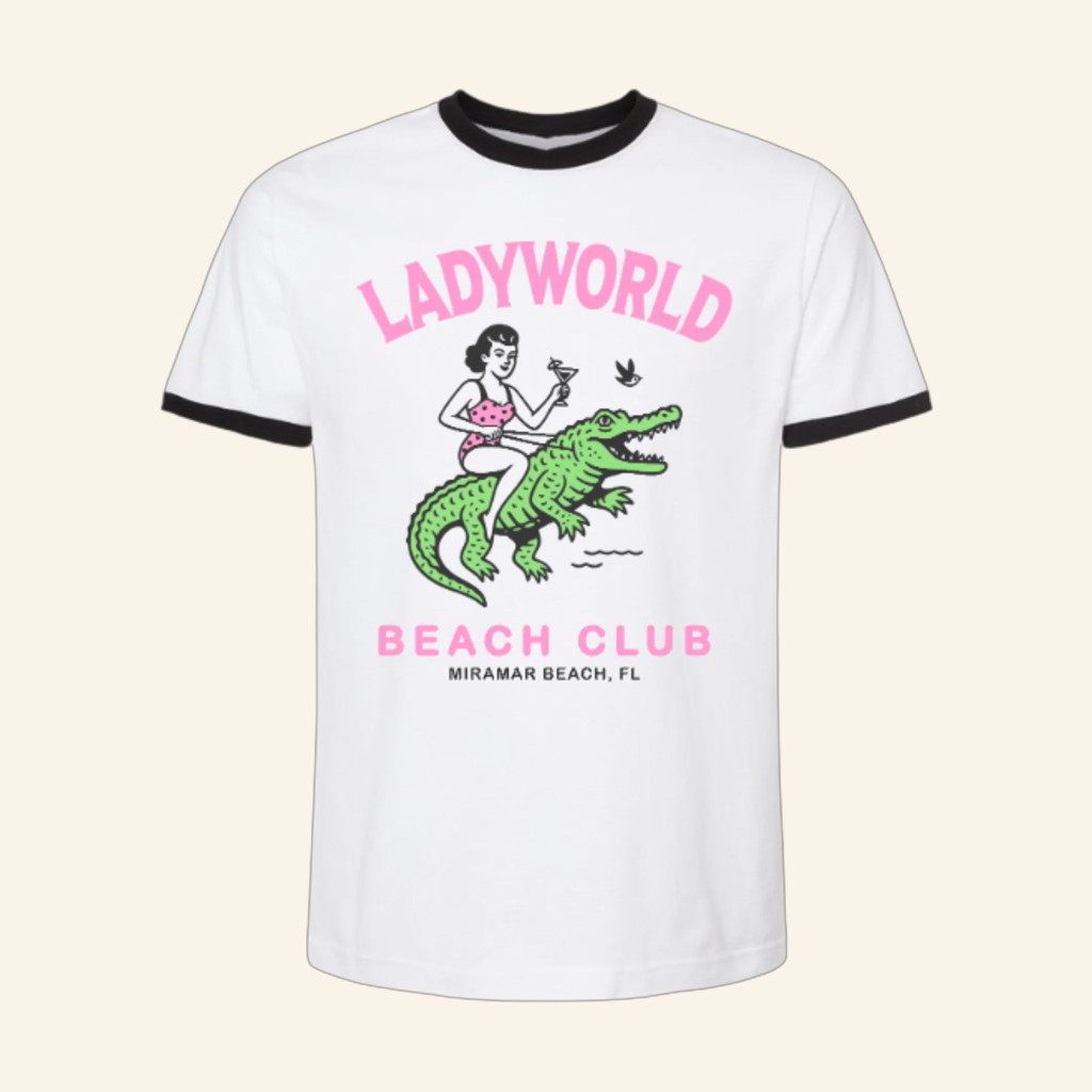 The Lady Gang Merch Ladyworld Beach Club T-Shirt Gift Ideas For Wife