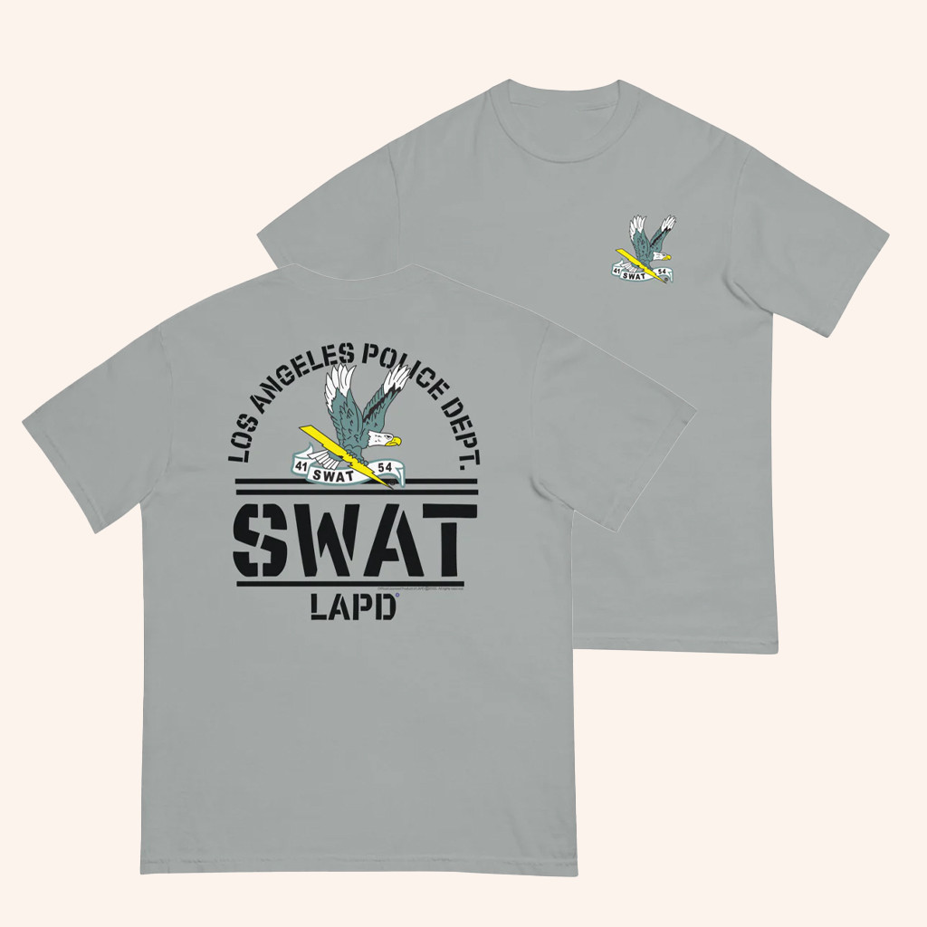 The LAPD Merch SWAT Stencil Logo T-Shirt Good Gifts For Police Officers