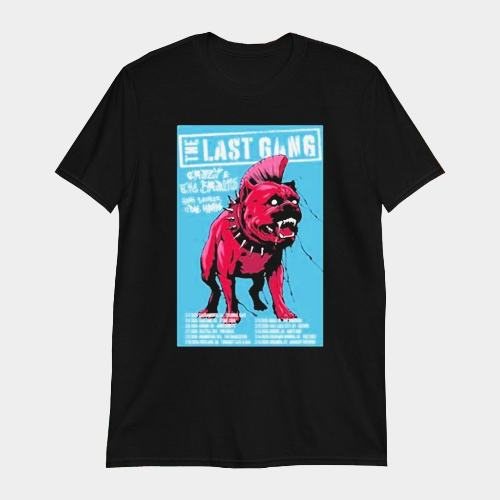 The Last Gang March 2026 Tour Bulldog T-Shirt The Last Gang Merch Gifts For Rock Fans