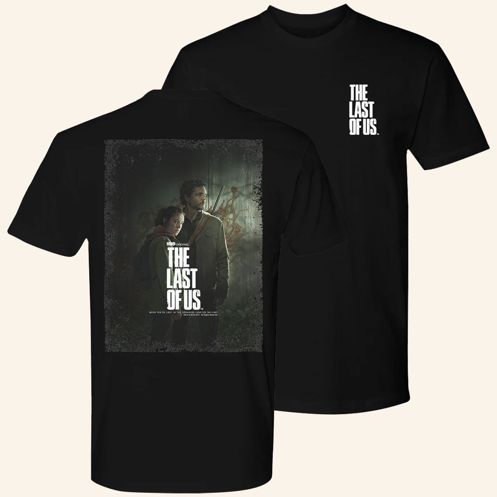 The Last Of Us Merch The Last Of Us Season 1 Art Black T-Shirt Gifts For Boyfriend