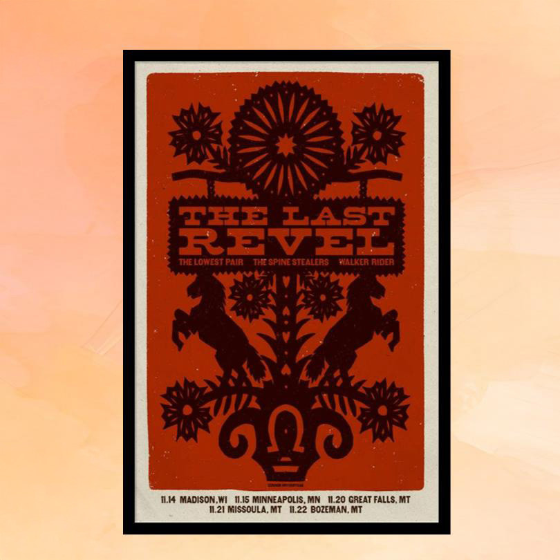 The Last Revel November 2025 Tour Poster Wall Decor For Living Room The Last Revel Merch