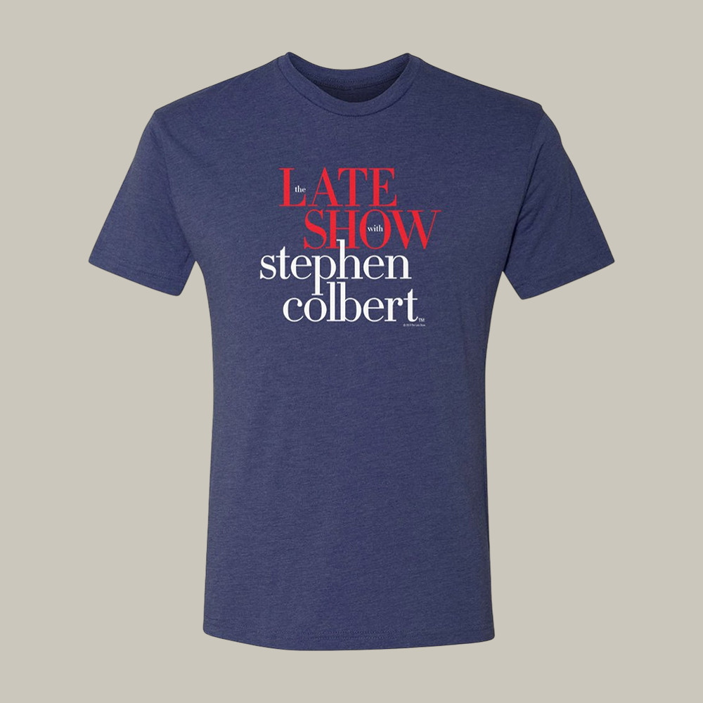 The Late Show With Stephen Colbert Logo T-Shirt Late Show Graphic Tee Husband Gift
