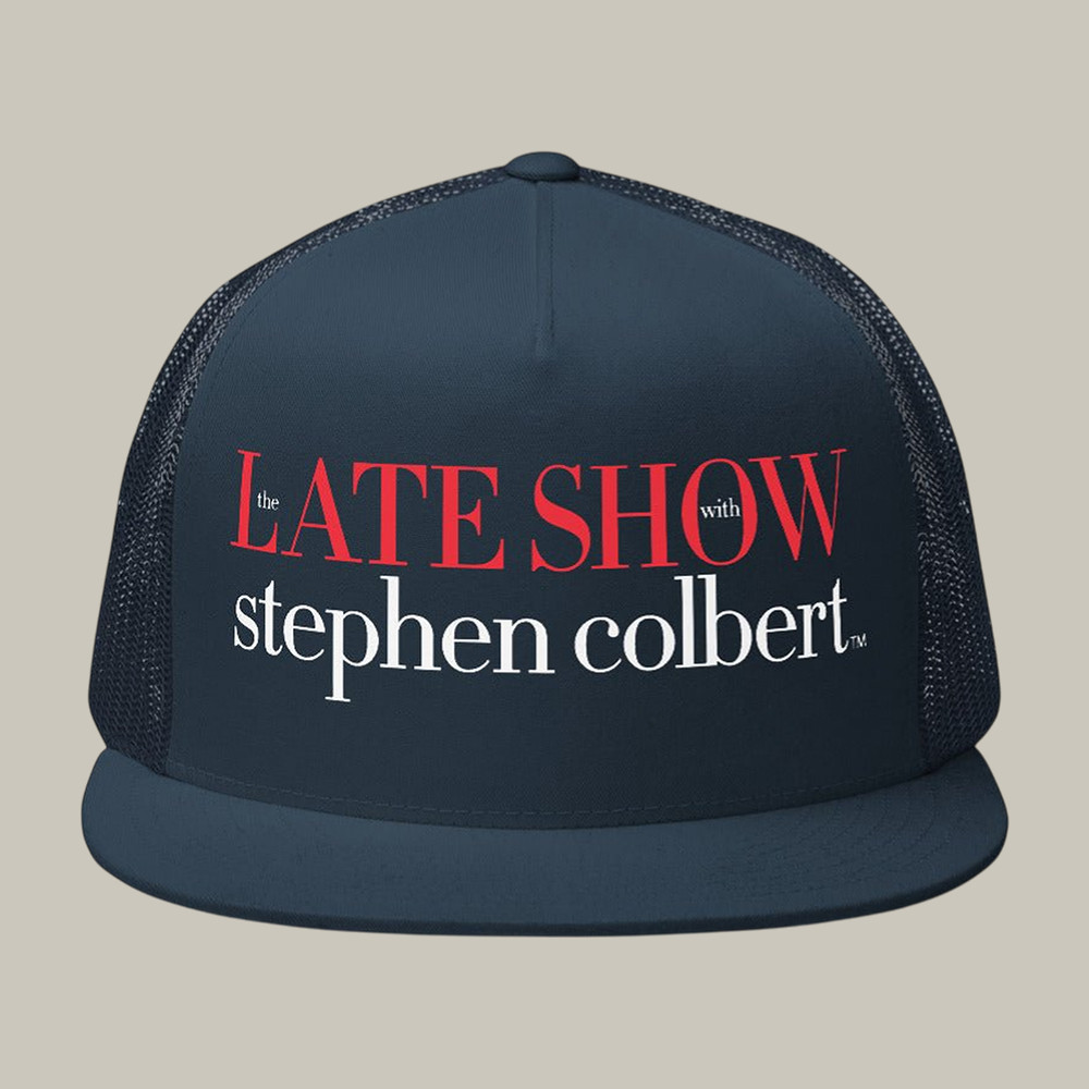The Late Show With Stephen Colbert Logo Truckek Hat Stephen Colbert Merch