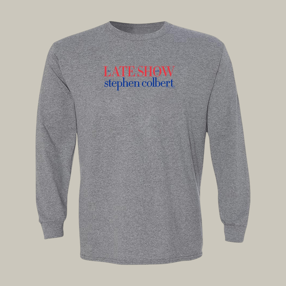 The Late Show With Stephen Colbert Long Sleeve Shirt Stephen Colbert Apparel Fan Gift For Men